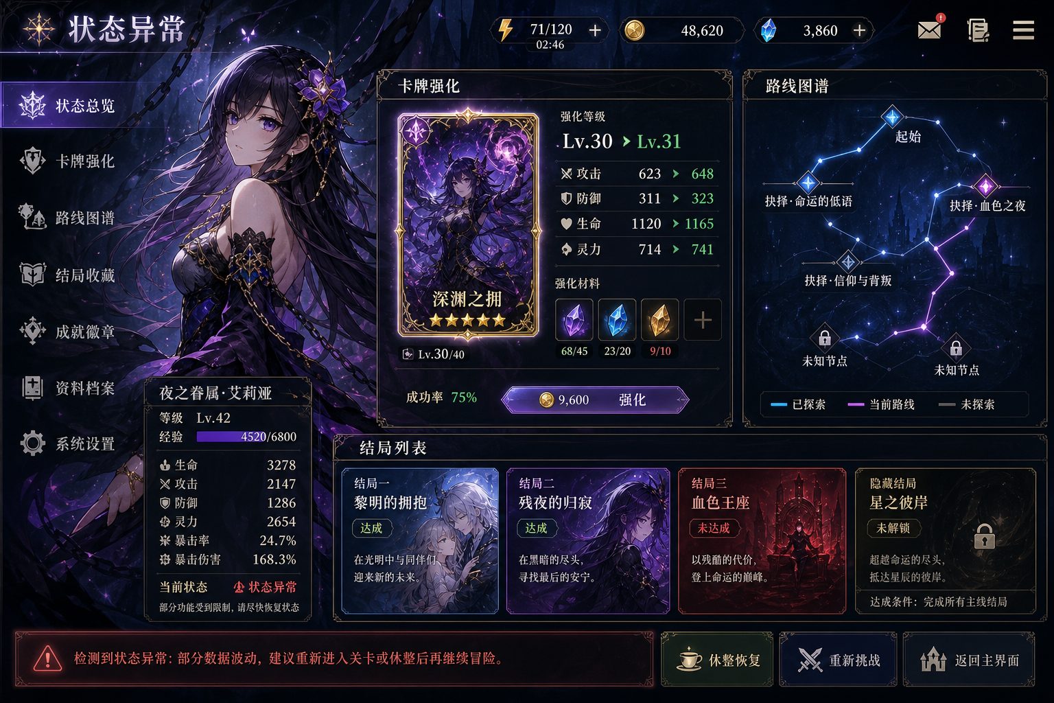 状态异常 剧情互动 演示图 1